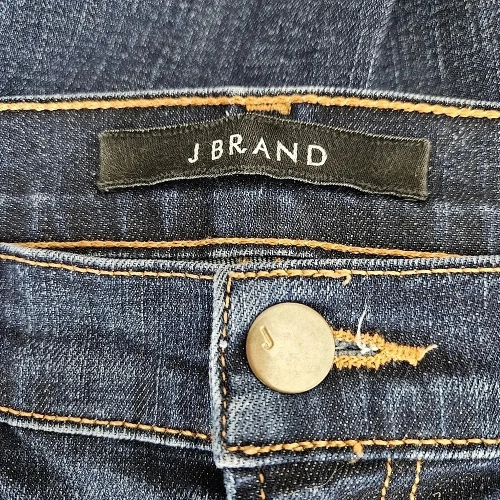 J Brand Skinny Jeans Mid Rise Dark Vintage Wash Slim Denim - Picture 3 of 6